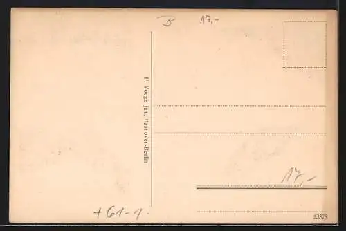 AK Hannover, Kaulbachstrasse, Fichtestrasse, Stadtplan Eilenriede Stüd mit Kleefeld: Kirchröderstr. und Scheidestr