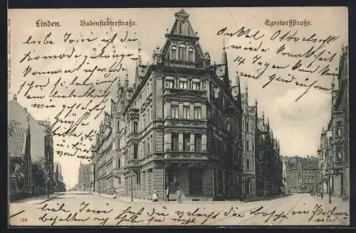 AK Linden / Hannover, Badenstedterstrasse und Egestorffstrasse