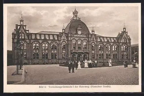 AK Hannover-Linden, Verwaltungs-Gebäude I der Hanomag, Hamelner Strasse