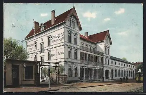 AK Hannover, Gasthaus Schlossgarten Herrenhausen