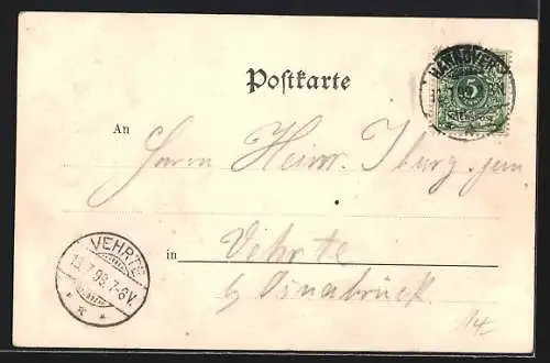 AK Hannover, Das Restaurant F. Jacob, Pferdegespann