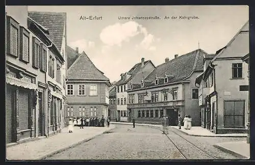 AK Erfurt, Gasthaus zum Regenbogen, Untere Johannesstrasse, An der Königsgrube