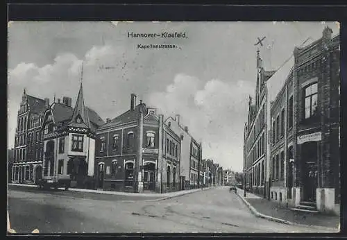 AK Hannover-Kleefeld, Colonialwarengeschäft in der Kapellenstrasse