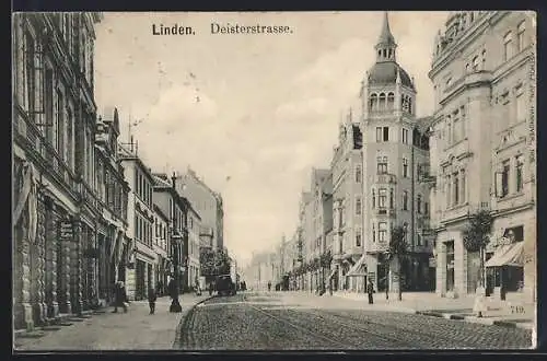 AK Linden / Hannover, Partie in der Deisterstrasse