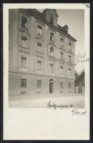 Foto-AK München-Sendling, Spitzwegstrasse 4, 1908