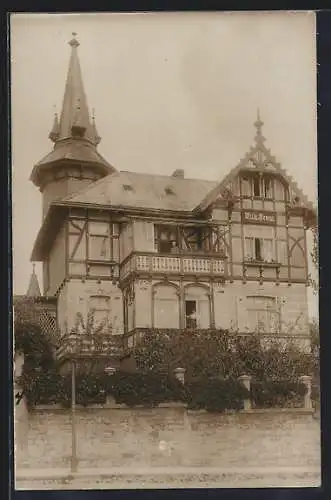 Foto-AK Erfurt, Villa in der Strasse Herrenberg 4, jetzt Brühler Herrenberg