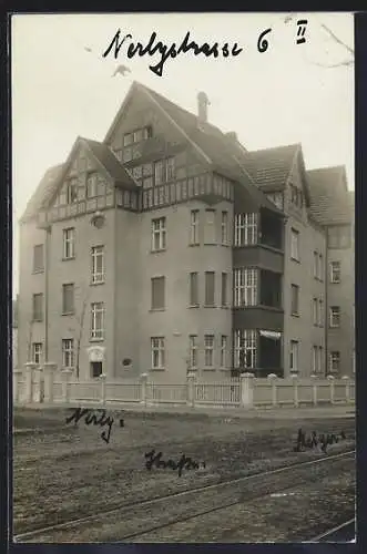 Foto-AK Erfurt, Wohnhaus in der Nerlystrasse 6