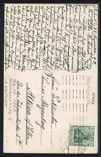 Foto-AK Erfurt, Wohnhaus in der Pförtchenstrasse 2