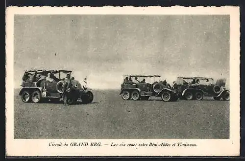 AK Dreiachser LKW, Circuit du Grand Erg, Les six roues entre Beni-Abbes et Timimoun