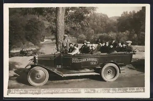 Foto-AK Reise-Bus des Unternehmens Excelsior Garage