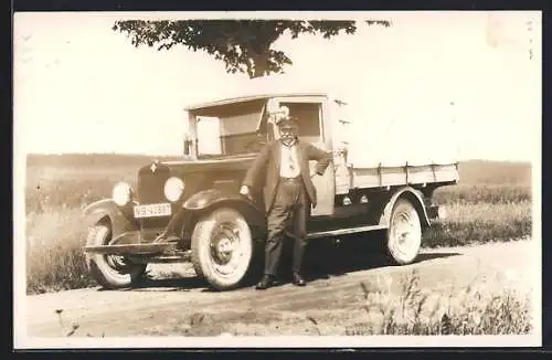 Foto-AK Chevrolet LKW mit Kennzeichen IVB-42897