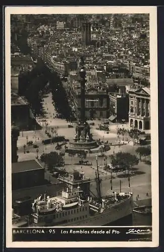 AK Barcelona, Las Ramblas desde el Porto