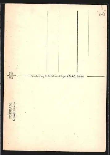 AK Potsdam, Nikolaikirche mit Strassenpartie