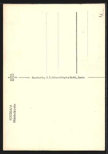 AK Potsdam, Nikolaikirche mit Strassenpartie