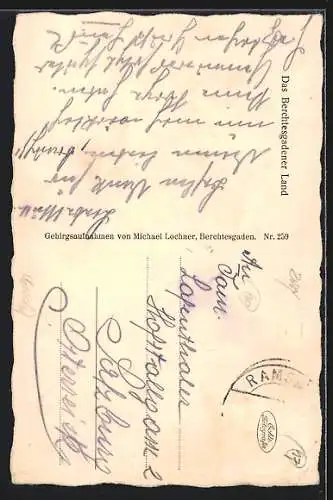 AK Ramsau / Berchtesgaden, Ortspartie mit hohem Göll