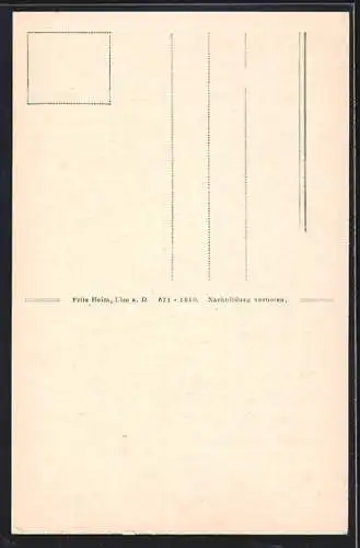 AK Ulm / Donau, Partie vom Rathaus