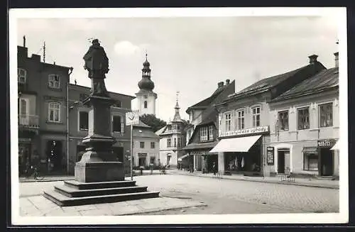 AK Lázne Roznov p. Radh., Námesti