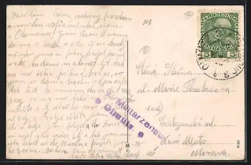 AK Olmütz, Oberring mit Passanten