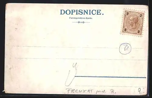 Lithographie Hodslavice, Rodnydum v Hodslavicich, Hronka v lobkovicich