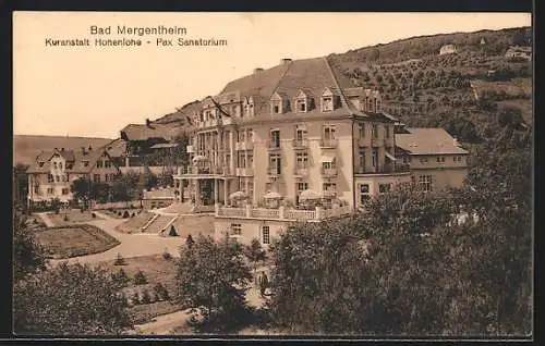 AK Lazarettstempel Mergentheim, K. Reserve-Lazarett