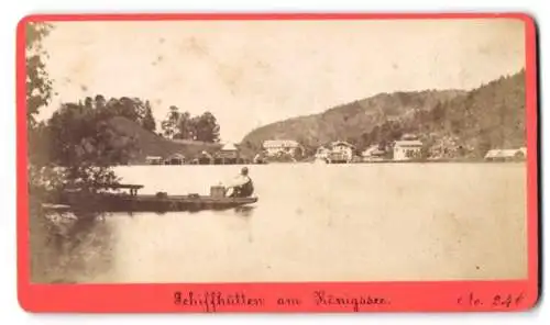 Fotografie Baldi & Würthle, Salzburg, Ansicht Königssee, Blick auf Fischhütten