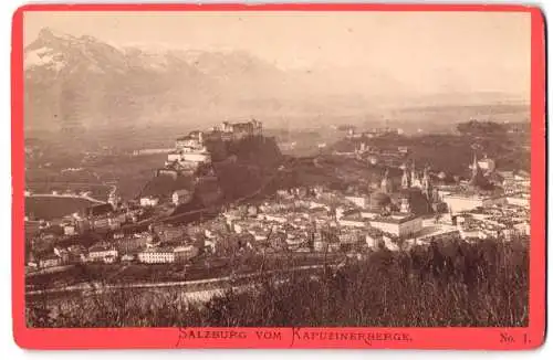 Fotografie Baldi & Würthle, Salzburg, Ansicht Salzburg, Panorama vom Kapuzinerberg