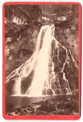 Fotografie Würthle & Spinnhirn, Salzburg, Ansicht Golling, Partie am Wasserfall