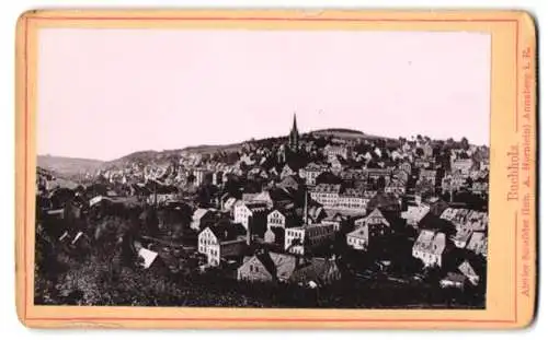 Fotografie Atelier Schröder, Annaberg i. E., Ansicht Buchholz, Panoramablick über die Ortschaft