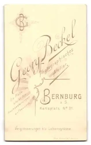 Fotografie Georg Beckel, Bernburg a. S., junger Soldat in Uniform Rgt. 36