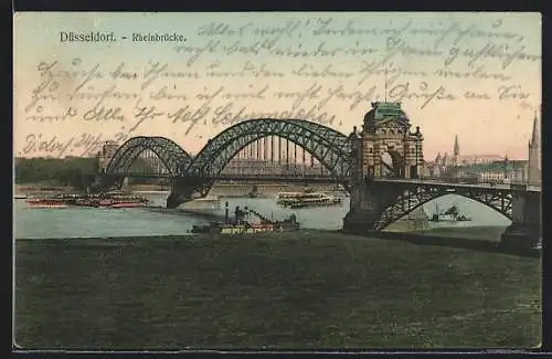 AK Düsseldorf, Rheinbrücke