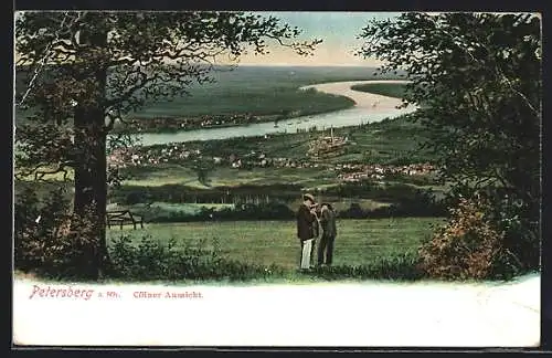 AK Königswinter, Panoramablick vom Petersberg