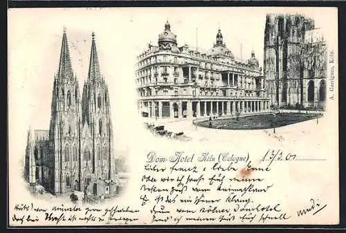 AK Köln, Dom-Hotel, Dom