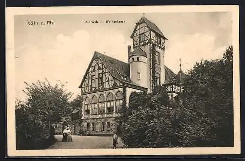 AK Köln-Lindenthal, Stadtwald-Waldschenke