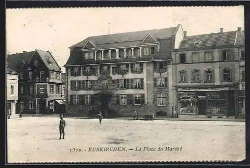 AK Euskirchen, Marktplatz mit Möbelgeschäft