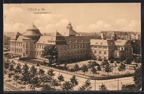 AK Köln-Neustadt, Blick auf die Handelshochschule