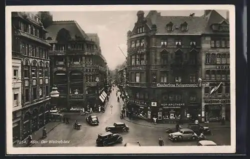 AK Köln, Wallrafplatz mit Geschäften