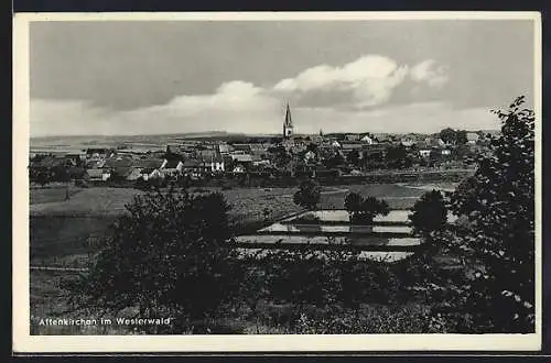 AK Altenkirchen im Westerwald, Teilansicht mit Kirche