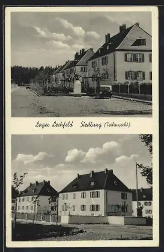 AK Lager Lechfeld, Siedlung, Teilansicht