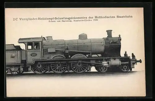 AK Schnellzugslokomotive der Holländischen Staatsbahn