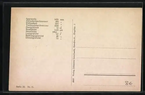 AK Schnellzugslokomotive der Holländischen Staatsbahn