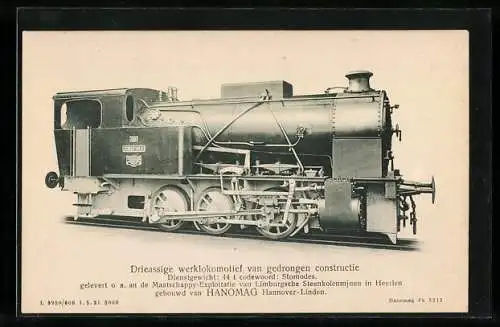 AK Dreiachsige Hüttenlokomotive, HANOMAG Hannover-Linden