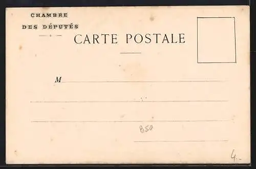 AK Paris, Chambre des Députés, Vue du Jardin des Quatre Colonnes