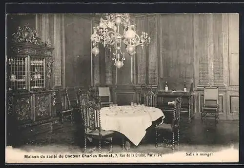 AK Paris, Maison de sante du Docteur Charles Bonnet, 7, Rue de la Chaise, Salle a manger