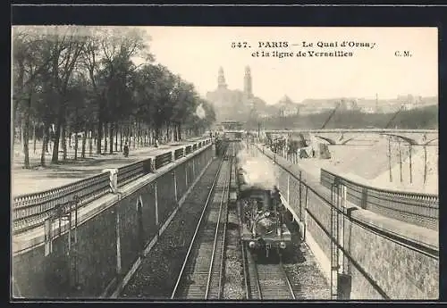 AK Paris, Le Quai d`Orsay et la ligne de Versailles