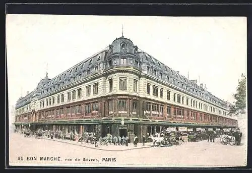 AK Paris, Rue de Sevres, Au Bon Marche