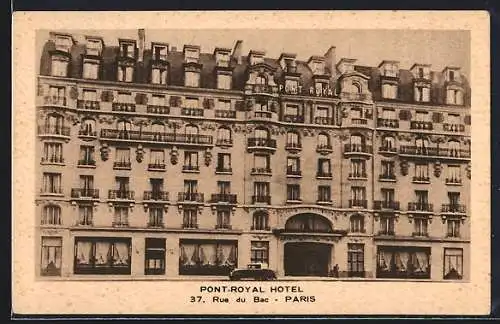 AK Paris, Pont-Royal Hotel, 37 Rue du Bac