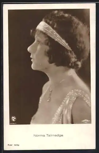 AK Schauspielerin Norma Talmadge, Portrait