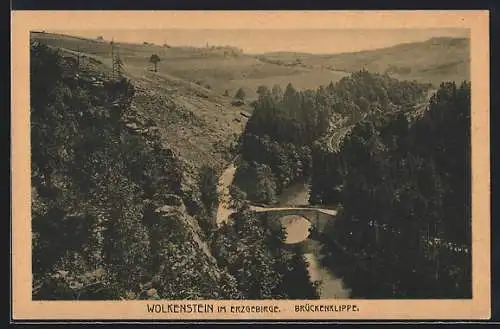 AK Wolkenstein im Erzgebirge, Brückenklippe