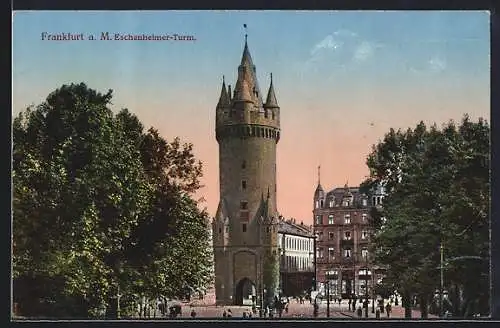 AK Frankfurt a. M., Eschenheimer Turm