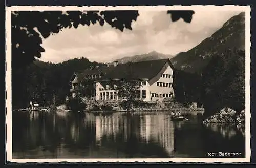 AK Badersee, Blick zum Hotel